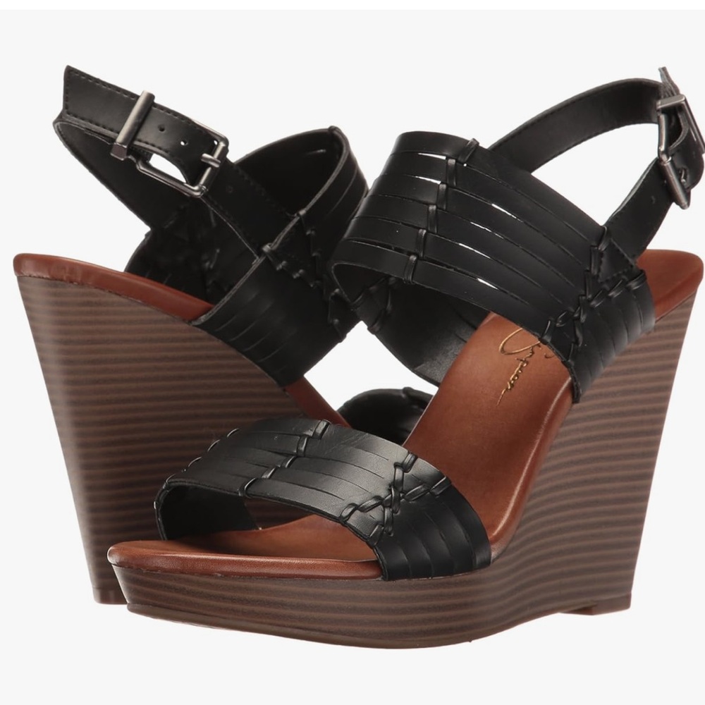 Jessica Simpson Black Wedges